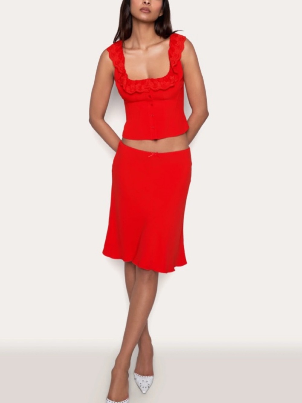 NWOT Danielle Guizio Top and Skirt Set
